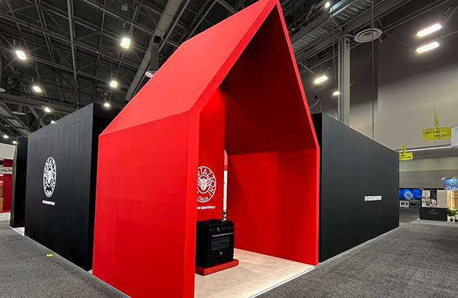 Bertazzoni trade show exhibit in Las Vegas
